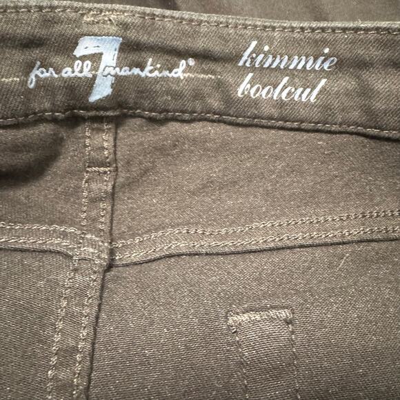 NWT 7 For All Mankind Women's Black Stretch Mid Rise Tall Bootcut Jeans Size 30 - Picture 7 of 10